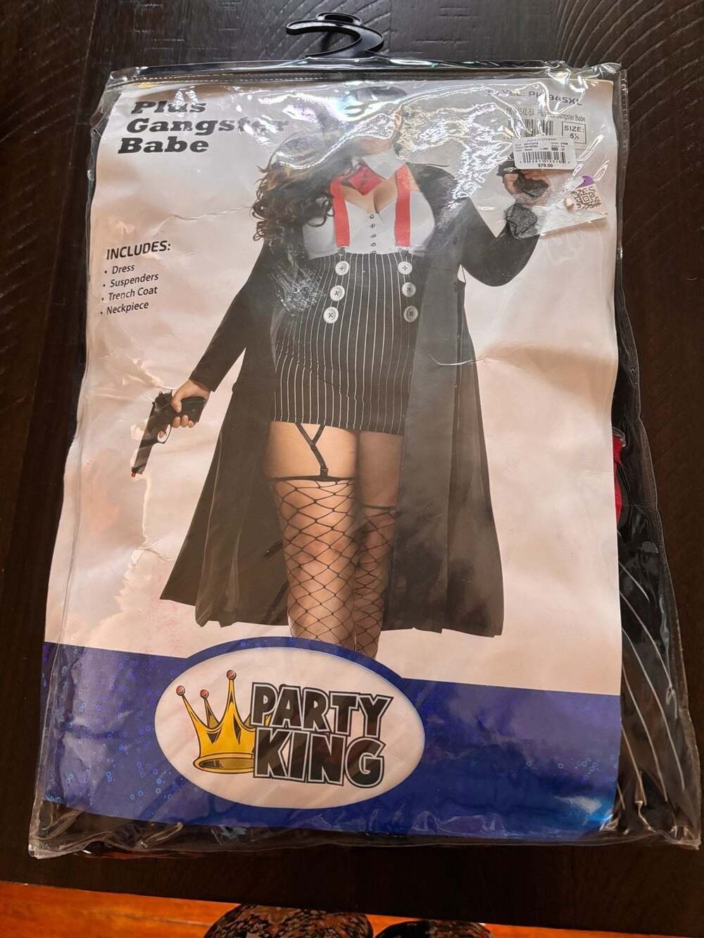 Party King Plus Size Gangster Babe Costume 5X